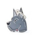 Medaglietta cane Alano Blu - Dimensioni