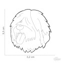 Medaglietta cane Bobtail - Dimensione