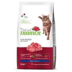 Trainer Natural Adult cat con manzo 1,5 kg